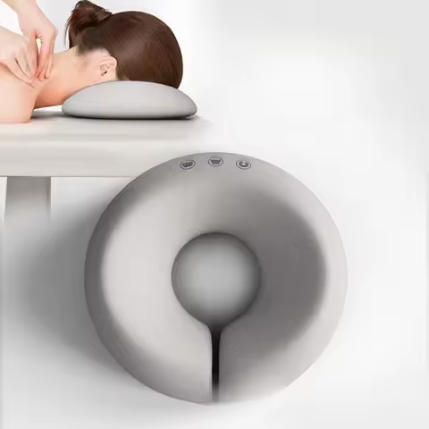 Ergonomics Lying Down Pillow Sleeping Memory Foam Breathable Head Rest Bed Pillow Body Massage Face 