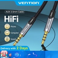 Vention 3.5mm Audio Cable, Nylon Braided Aux Cable Male to Male for Car, Laptop, Karaoke Machine, He