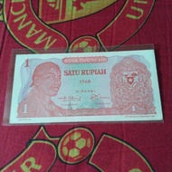 Uang 1 rupiah soedirman tahun 1968 AU