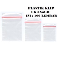 KP CLIP PLASTIC BAG SIZE 3X5 CLEAR 3 X 5 CM/ @10 PACKS