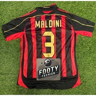 AC Milan 2006/2007 Pa/olo Mal/dini #3 home jersey