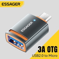 ตัวแปลง Essager USB 3.0ไปยัง Type C Micro To Type-C USBA 2.0เป็นชาร์จไฟโอทีจีอะแดปเตอร์ USB2.0 480Mb