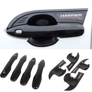 For TOYOTA HARRIER 2021-2023 glossy black car door handle bowl cover trim,HARRIER outer door handle bowl garnish