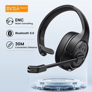 EKSA H1 Bluetooth Wireless Headphones Mono Headset with ENC Noise Cancelling Mic For Office/Driver