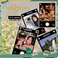 Set of 5 LOCKET frame prints on request, with caption printing