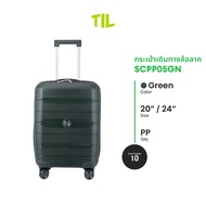 TIL Suitcase กระเป๋าเดินทาง กระเป๋าเดินทางล้อลาก รุ่น DKT วัสดุ PP ขนาด 20/24 นิ้ว