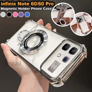 Magnetic Holder Case infinix Note 60 / Note 60 Pro 5G Case Anti-fall Shockproof Luxury New Design Ba