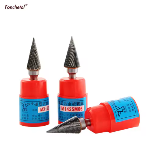 1pc-M type 6mm shank carbide steel sold carbide grinding tool,wood plastic metal Hand-polished rotar