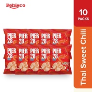 Pier 28 Prawn Crackers Thai Sweet Chili 22g x 10Pcs
