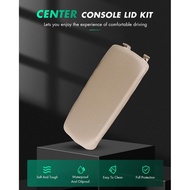 SCITOO Auto Beige Armrest Pusat Konsol Penutup Kulit Penutup dengan Penggantian Tapak muat untuk 200