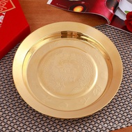 Fruit Plate Wedding Plate Buddhist Altar Plate Copper Plate Supplies Pure Copper Craft Copper Pot Co