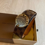 LV Louis Vuitton Damier Belt 格紋皮帶 80/32