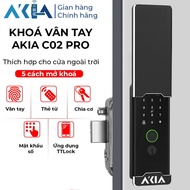 AKIA C02 Pro fingerprint lock - IP67 waterproof for gates, CNC aluminum covers, Many ways to unlock,
