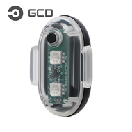 GCD ไฟท้ายจักรยานขนาดเล็กไฟท้ายจักรยานชาร์จไฟได้ด้วย USB ไฟท้ายเตือนความปลอดภัยอุปกรณ์ขี่จักรยาน