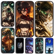 Black TPU silicone soft shell compatible 【DM-A1】cartoon Anime Attack on Titan for OPPO A17 A17K A37 