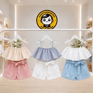 HRNEE - 2-piece baby girl outfit from 6 months to 4 years old
