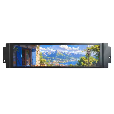 9.1inch 462x1920 IPS Stretched Bar Monitor Black DIY D32 CPU GPU PC Case Monitor Display