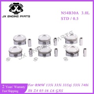 N54 N54B30 Engine Forged Piston & Ring Set For BMW 3.0 135i 335i 335xi 535i 535xi 740i 740li X6 Z4 1