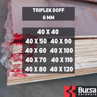 6mm Doff Melamine Plywood 1 Face Single Face Custom Plywood Multiplex Width 40cm Length 40-120cm