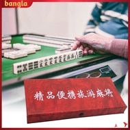 bangla|  Lightweight Mahjong Tiles Portable Mini Mahjong Game Set Classic Chinese Mahjong for Travel Parties Lightweight Compact Mahjong Set for Home On-the-go Fun