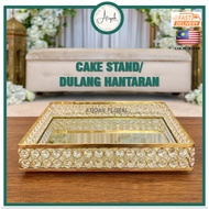 Dulang Hantaran / Cake Tray- Gold Large D12 (34cm x 23cm x 7cm)