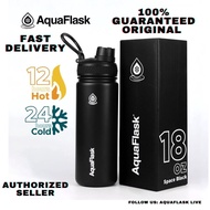 Aquaflask Tumbler space black 18oz ORIGINAL Mouth with Vacuum Insulated Drinking Water Aqua Flask