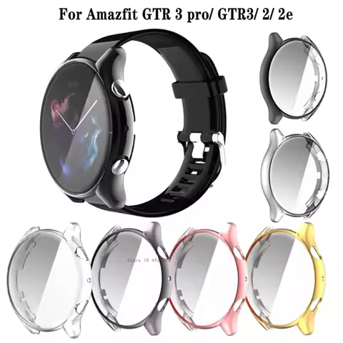 Full Screen Protector For Amazfit GTR 3 pro Case Smartwatch Silicone Protective Cover For Amazfit GT