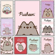 Cute Kawaii P-Pusheens Poster Print A5 A4 A3 A2 Wall Art ,No Frame Canvas Painting Gift
