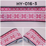 MERAH Wall border lis border sticker red