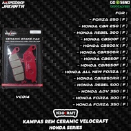 Brake Pads VC014 Brake Pad Front Brakepad Velocraft Forza 250 CBR 250RR CBR250RR ABS Non ABS VERSYS 