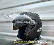 HELM SEPEDA MOTOR HALFFACE DOBLE VISOR GMT ORIGINAL/HELM PRIA WANITA / helm semi INK