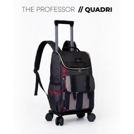 [ THE PROFESSOR - QUADRI motif ] 17 20 INCH KOREAN AIRPLANE CABIN LUGGAGE TROLLEY BACKPACK WATERPROO