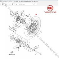 Genuine tread tire for Yamaha PG-1 (90/100-16 tire) - Genuine YAMAHA