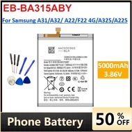EB-BA315ABY 5000mAh Mobile Phone Battery for Samsung A31/A32/ A22/F22 4G/A325/A225 Replacement Lithi