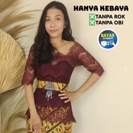 Cherry Kebaya Bali Set Modern 2021 Kebaya Modifikasi Serena dan rok Katun Batik kebaya bali wisuda p