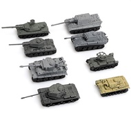 1:144 Miniature Tank Model Tiger T34 AMX-30 IS2 Assembled Tank Toy Military Scene Mini 4D Model Toy 