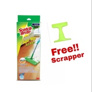 3M Scotch Brite Super Mop Set 360 with Free Scrapper (1 Pc/Pack) Mop Lantai or refill