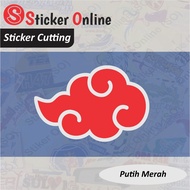 Akatsuki Logo Sticker | Naruto Akatsuki Cutting Sticker Motorcycle Car Logo
