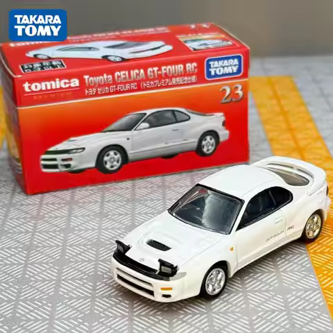 Original Takara Tomy Tomica Premium Series TP23 Toyota Celica Gt-Four RC Transport Team Alloy Car Mo
