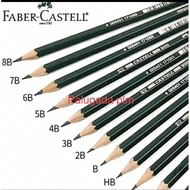 FABER CASTELL PENCIL ready F, H, 2H, HB, 3B, 4B, 5B, 6B, 7B, 8B