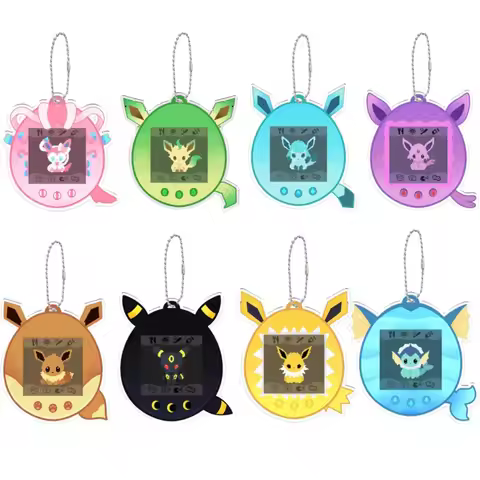 Diy Pokemon Acrylic Keychain Eevee Umbreon Sylveon Espeon Vaporeon Leafeon Glaceon Anime Peripheral 