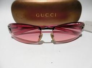 xx 二手況新 正品GUCCI 粉色眼鏡 鏡框 鏡架