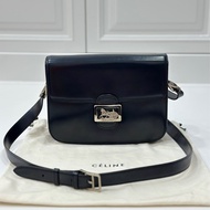 Celine Classic box 馬車扣 Vintage 深藍 豆腐包 斜背包 肩背包 側背包 手提包