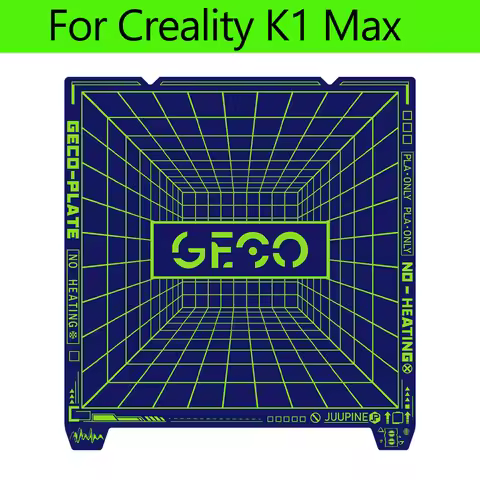 For Creality K1 Max Upgrade Geco Plate 310x315mm Double Sided Printing K1 Max Build Plate Pla No Hea