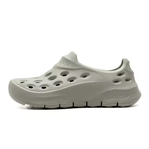 Skechers Crocs Men's Shoes Thick-Soled Casual Shoes One-Piece Beach Shoes Sandals Bubble Shoes 24324