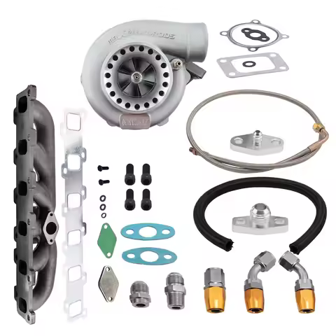 GT3582 GT35 Turbocharger Turbo & Manifold & Oil line for Nissan Patrol Safari 4.2L TD42 TB42 TB45