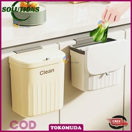 Tokomuda Hanging Kitchen Trash Can Kitchen Hanging Foldable Trashbin Hanging trash can