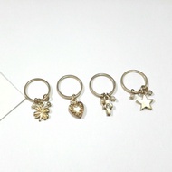 Stacked midi ring - gold - 1 set contains 4 pcs - original from H&M - C-024