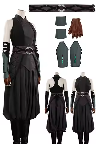 Asoka Cosplay Role Play Headwear TV Bounty Hunter Female Jedi Costume Adult Women Roleplay Outfit Fe
