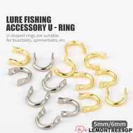 LEMONTREE9GP Fishing Lure Accessories, Brass Material 100pcs Fishing Spinners, Durable U-Shaped Stru